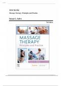 Test Bank - Massage Therapy-Principles and Practice&comma; 7th Edition &lpar;Salvo&comma; 2025&rpar;&comma; Chapter 1-30 &vert; All Chapters