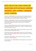 MICR 290 ACTUAL FINAL EXAM 290 QUESTIONS WITH DETAILED VERIFIED ANSWERS 100&percnt; CORRECT ANSWERS LATEST VERSION