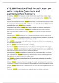 CIS 106 Practice Final Actual Latest set with complete Questions and correct&sol;verified Answers