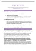 Samenvatting Mensenrechten &lpar;2e bach&rpar;