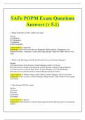 SAFe POPM Exam Questions Answers &lpar;v 5&period;1&rpar; 