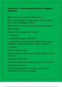 Med Sure 3 Final Questions With Complete Solutions