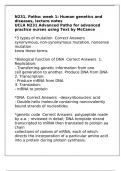 N231&comma; Patho&colon; week 1&colon; Human genetics and diseases&comma; lecture notes UCLA N231 Advanced Patho for advanced practice nurses using Text by McCance