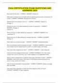 CHIA Certification Exam questions and answers 2025