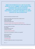 OREGON ESTHETICIAN LAW EXAM 2025  WITH ACTUAL CORRECT QUESTIONS AND  VERIFIED DETAILED ANSWERS  &vert;FREQUENTLY TESTED QUESTIONS AND  SOLUTIONS &vert;ALREADY GRADED A&plus;&vert;LATEST  UPDATE &vert;GUARANTEED PASS