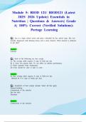 Module 5&colon; BIOD 121&sol; BIOD121 &lpar;Latest 2025&sol; 2026 Update&rpar; Essentials in Nutrition &vert; Questions & Answers&vert; Grade A&vert; 100&percnt; Correct &lpar;Verified Solutions&rpar;- Portage Learning