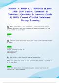 Module 3&colon; BIOD 121&sol; BIOD121 &lpar;Latest 2025&sol; 2026 Update&rpar; Essentials in Nutrition &vert; Questions & Answers&vert; Grade A&vert; 100&percnt; Correct &lpar;Verified Solutions&rpar;- Portage Learning