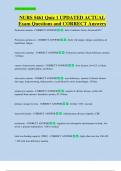 NURS 5461 Quiz 1 UPDATED ACTUAL   Exam Questions and CORRECT Answers