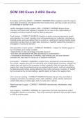 SCM 300 Exam 2 ASU Davila  &vert; Questions and Answers &vert; 2025 Update &vert; 100&percnt; Correct&period;