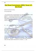 Rail Road Commission &lpar;RRC&rpar; Texas LP-Gas Exam