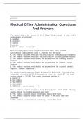 Medical Office Administration Questions And Answers