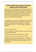 MCHES Practice Exam Questions 7th Edition questions with verified answers&period;