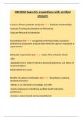 HSC3032 Exam Ch&period; 6 questions with verified answers