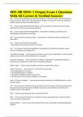 MIS 180 SDSU J Oregon Exam 1 Questions With All Correct & Verified Answers