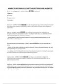 AMSN 7016C EXAM 1 UPDATED QUESTIONS AND ANSWERS