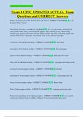 Exam 2 CFSC UPDATED ACTUAL  Exam  Questions and CORRECT Answers 