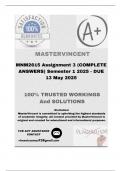 MNM2615 Assignment 3 &lpar;COMPLETE ANSWERS&rpar; Semester 1 2025 - DUE 13 May 2025&semi; 100&percnt; correct solutions and explanations&period;