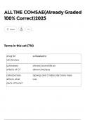 ALL THE COMSAE&lpar;Already Graded 100&percnt; Correct&rpar;2025