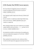 CCIL Practice Test WITH Correct answers