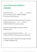 CCIL EXAM WITH CORRECT ANSWERS