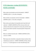 CCIL laboratory testing QUESTIONS WITH ANSWERS