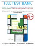 DOWNLOAD THE Test Bank for Essentials of Organizational Behavior 14th Edition Robbins