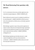 7B- Wood Destroying Pests questions with answers