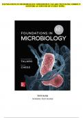 FOUNDATIONS IN MICROBIOLOGY 10TH EDITION TALARO TEST BANK CORRECT ANSWERS AT THE END OF EVERY TOPIC