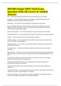 MIS180 Oregon SDSU Final Exam Questions With All Correct & Verified Answers
