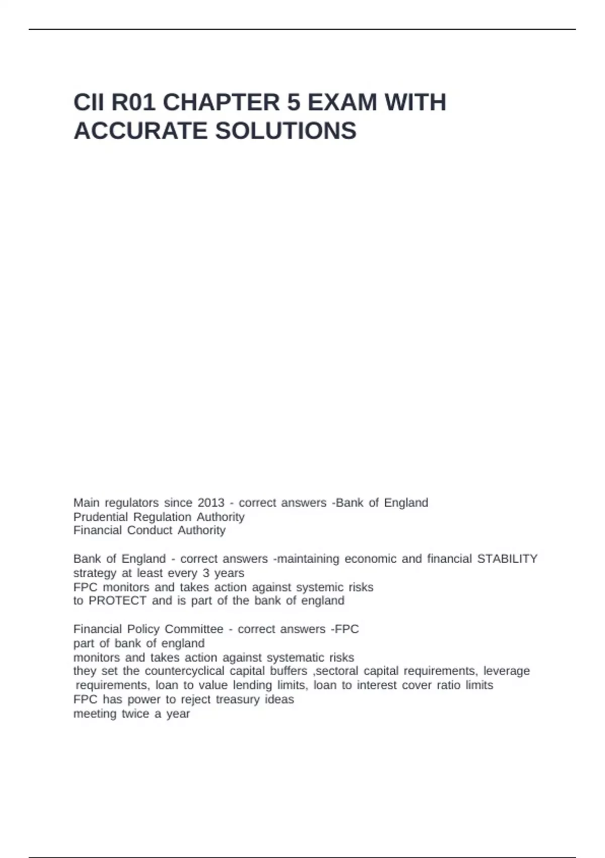 Cii R01 Exam CII RO1 PACKAGE BUNDLE ...
