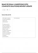 BUAD 331 EXAM 4 QUESTIONS WITH  COMPLETE SOLUTIONS&sol;NEWEST UPDATE