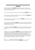 AAPD ORAL BOARD EXAM UPDATED QUESTIONS AND ANSWERS