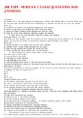 JBL EMT - MODULE 5 EXAM QUESTIONS AND ANSWERS