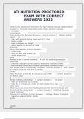 ATI NUTRITION PROCTORED EXAM WITH CORRECT ANSWERS 2025
