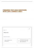 FIREARMS TEST 2025 QUESTIONS WITH 100&percnt; CORRECT ANS&excl;&excl;