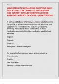 WALGREENS PTCB FINAL EXAM QUESTIONS BANK  2025 ACTUAL EXAM COMPLETE 300 QUESTIONS  AND CORRECT DETAILED ANSWERS &lpar;VERIFIED  ANSWERS&rpar; &vert;ALREADY GRADED A&plus;&vert;&vert; NEW VERSION&excl;&excl;&excl; 