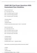 CNUR 305 Final Exam Questions With Guaranteed Pass Solutions&period;