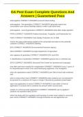 GA Pest Exam Complete Questions And Answers &vert; Guaranteed Pass