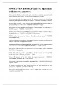 NAVEDTRA 14022A Final Test Questions with correct