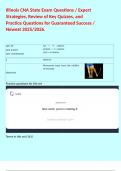 Illinois CNA State Exam Questions &sol; Expert Strategies&comma; Review of Key Quizzes&comma; and Practice Questions for Guaranteed Success &sol; Newest 2025&sol;2026&period; 