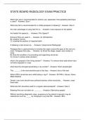 STATE BOARD RADIOLOGY EXAM PRACTICE