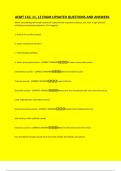 AEMT C10&comma; 11&comma; 12 EXAM UPDATED QUESTIONS AND ANSWERS