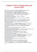 Chapter 5- Drivers Ed Questions and Answers 2025