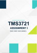 TMS3721 Assignment 1 2025 - Due 9 May 2025