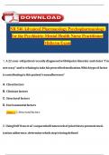 NR 546 Midterm Exam &colon; Advanced Pharmacology Psychopharmacology for the Psychiatric-Mental Health Nurse Practitioner&comma; Expected Questions with Verified Answers- Chamberlain &lpar;2025 &sol; 2026&rpar;