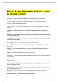 Bio 163 Exam 3 Questions With All Correct & Verified Answers