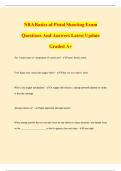 NRA Basics of Pistol Shooting Exam Questions And Answers Latest Update Graded A&plus;