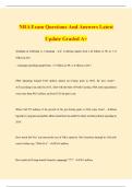 NRA Exam Questions And Answers Latest Update Graded A&plus;