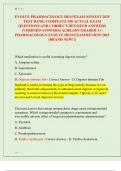 EVOLVE HESI PHARM EXAM NEWEST 2025 TEST BANK&vert; COMPLETE 350 REAL EXAM QUESTIONS AND CORRECT DETAILED ANSWERS &lpar;VERIFIED ANSWERS&rpar; ALREADY GRADED A&plus;&vert; PHARMACOLOGY EVOLVE HESI EXAM 2025 &lpar;BRAND NEW&excl;&excl;&rpar;