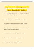 NRA Power SOC 212 Exam Questions And Answers Latest Update Graded A&plus;